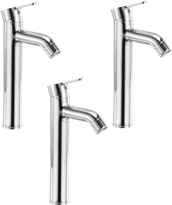 

Oleanna ALCOO-17 Orange Single Lever Basin Mixer Tall Body 12" Long with 450Mm Flexible Hose and Hot & Cold Water Feature (High Quality Cartridges | Quarter Turn | Form Flow) (Pack of 3 Pcs) Mixer Faucet(Deck Mount Installation Type)