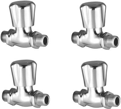 

Oleanna ASCC-06 Caliber Stop Cock Male Chrome Finishing (Rising Fitting | Full Turn) (Pack of 4 Pcs) Stop Cock Faucet(Wall Mount Installation Type)