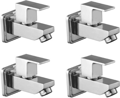 

Oleanna ASCS-01 Square Bib Cock With Wall Flange (Disc Fitting | Quarter Turn | Form Flow) (Pack of 4 Pcs) Bib Tap Faucet(Wall Mount Installation Type)