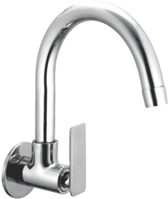 

Oleanna G-09 Golf Sink Tap With Wall Flange Sink Cock With Swivel Casted Spout Wall Mounted (Disc Fitting | Quarter Turn | Form Flow) Compression Faucet(Wall Mount Installation Type)