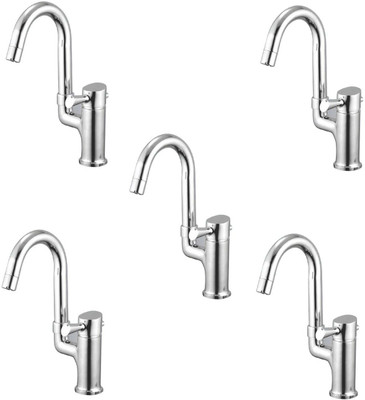 

Oleanna ModelF-13 Fancy Single Lever Sink Mixer Table Mounted With Connection Pipe With Hot & Cold Water Feature (High Quality Cartridges | Quarter Turn | Form Flow) (Pack of 5 Pcs) Mixer Faucet(Vessel Installation Type)