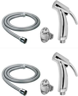 

Snowbell HF2-468 Spark With 1 Meter Flexible Tube And Wall Hook Set Of 2 Health Faucet(Single Handle Installation Type)