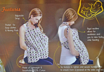 

Babysid Collections Baby Nursing Cover Apron Feeding Cloak(Multicolor)
