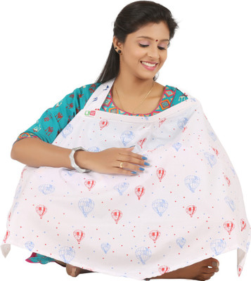 

Brother Baby Feeding Cloak(Cherry red with light blue)