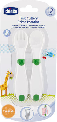 

Chicco First Cutlery - Silicon(Green)
