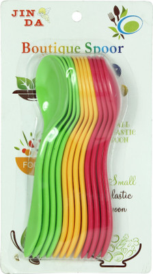 

Babysid Collections Plastic BIG Spoon Set - 12Pcs Pack - Plastic(Multicolor)