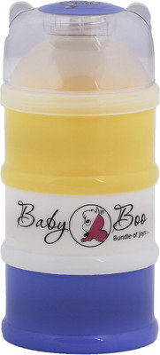 

Baby Boo MILK POWDER 3 LAYER MULTICOLOR CONTAINER - FOOD GRADE PLASTIC, BPA FREE(Yellow, White, Blue)
