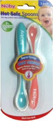 

Nuby Hot Safe Spoons(Green - Pink)