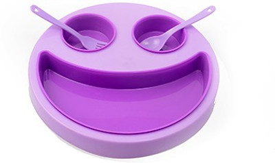 Pratha Pachree Smily Plate - Plastic(Purple)
