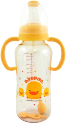 

Piyo Piyo Pes Nursing Bottle With Easy Reach Straw & Handle - 10Oz - 300 ml(Multicolor)