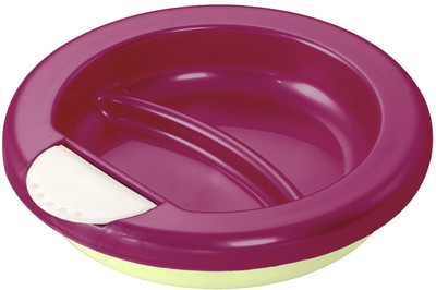 Nuby Stay Warm Plate Rasberry - Plastic(Rasberry) Nuby Stay Warm Plate Rasberry - Plastic(Rasberry)