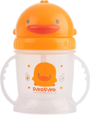 Piyo Piyo Anti-Bacterial Training Cup - Silicon(White, Orange) Piyo Piyo Anti-Bacterial Training Cup - Silicon(White, Orange)
