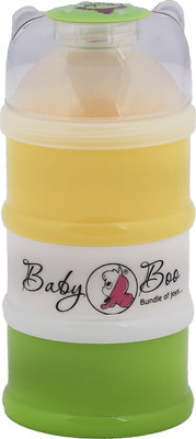 

Baby Boo Milk powder 3 layer container - FOOD GRADE PLASTIC, BPA FREE(Yellow, White, Green)