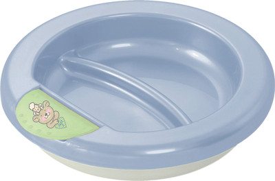 Nuby Stay Warm Plate Baby Blue Best Friends - Plastic(Blue) Nuby Stay Warm Plate Baby Blue Best Friends - Plastic(Blue)