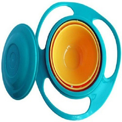

Connectwide Gyro Magic Bowl 360 Rotate Spill Proof - Plastic(Blue, Orange)