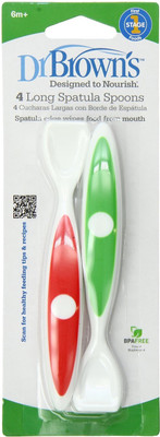 

Dr. Brown's Designed To Nourish 2 Pack Long Spatula Spoon - Plastic(Multicolor)