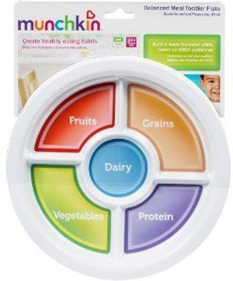 

Munchkin Balanced Meal Toddler Plate - Plastic(Multicolor)