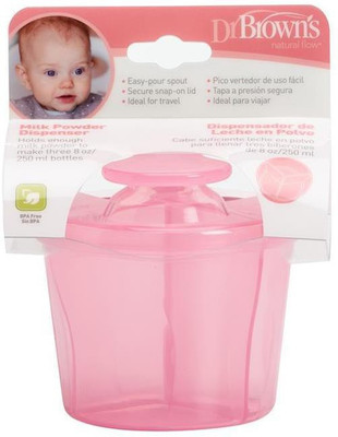 

KC Dr Browns Milk Powder Dispenser (Pink) - Food Grade Plastic, Silicone(Multicolor)