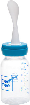 

MeeMee Mee Mee 2 In 1 Baby Feeding Bottle with Spoon_Blue-125ml - 125 ml(Blue)
