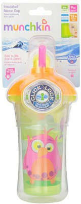 

Munchkin Click Lock Insulated Straw Cup - Plastic(Multicolor)