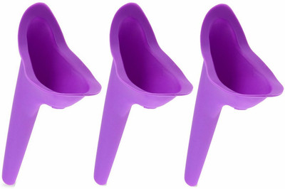 

Enem P-Easy Portable Travel Urinal Funnel Device For Women / Girls , Spill Proof Silicone Stand Up & Pee Reusable Female Urination Device(Purple, Pack of 3)