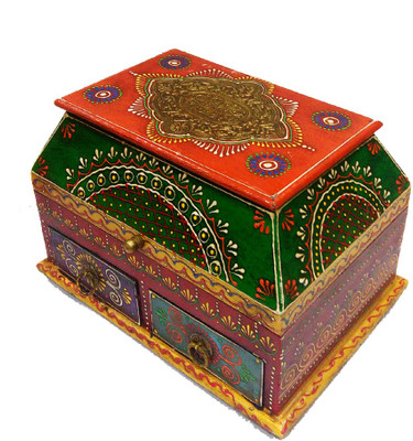 

Raj Laxmi Unique Wooden Makeup Vanity Box(Multicolor)