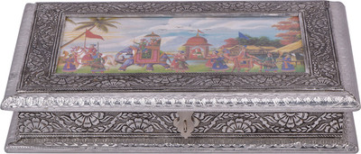 

G S Museum Wooden Decorative Platter(Multicolor)