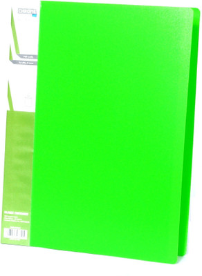 Chrome Files & Folders Plastic Display Book(Set Of 2, Green)