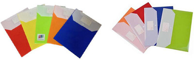 

Y.E.S Polypropelene Double Pocket Document Bag(Set Of 9, Blue, Green, Yellow, Red, Orange)