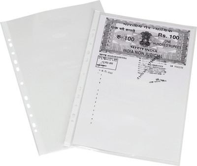 

Trio SP100FC PP Thick Sheet Protector FC(Set Of 50, White)