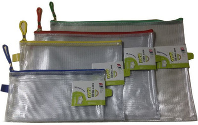 

Y.E.S Executive Series Polypropelene Document Bag(Set Of 4, Multicolor)