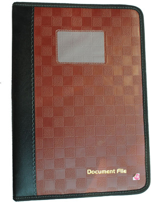 

Jagdish Traders Leather Series Plastic Punchless Files(Set Of 12, Brown, Black)