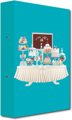 

Nourish Cardboard 2-D- Ring Binder(Set Of 1, Multicolor)