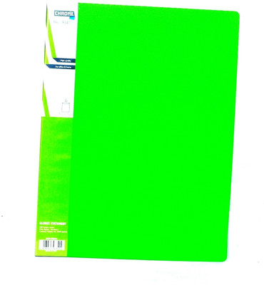 

Chrome Files & Folders Plastic Display Book(Set Of 3, Green)