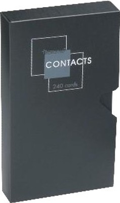 

World One Polypropylene Business Card Holder(Set Of 2, Black)
