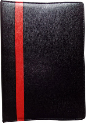 

BoardRite Premium Leatherite Display Book(Set Of 1, Black-Red)