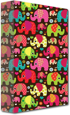 Nourish Cardboard 2-D- Ring Binder(Set Of 1, Multicolor)