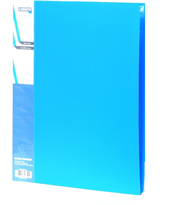 

Chrome Files & Folders Plastic Display Book(Set Of 3, Blue)