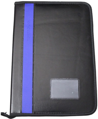 ART ME Polypropylene, Rexine executive folder(Set Of 1, Blue, Black)