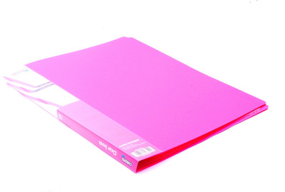 

Chrome Files & Folders Plastic Display Book(Set Of 3, Pink)