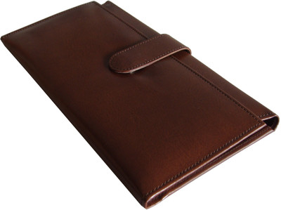 

SAW LEATHER GOODS Leatherette Cheque Book Holder(Set Of 1, Brown)