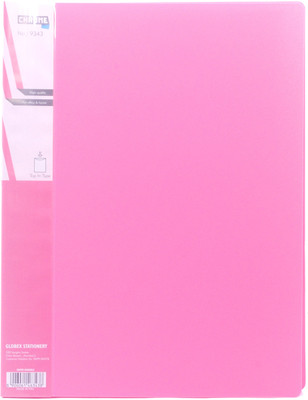 

Chrome Files & Folders Plastic Display Book(Set Of 2, Pink)