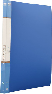 

Solo Polypropylene Display Files / Clear Books(Set Of 1, Blue)
