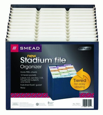 

Smead Stadium File(Set Of 12, Blue)