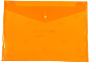 

Saya Office Series Polypropylene Clear Bags And Envelopes(Set Of 12, Orange)