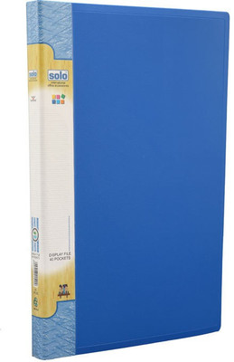 

Solo 40 Pockets F/C Polypropylene Display File(Set Of 1, Blue)