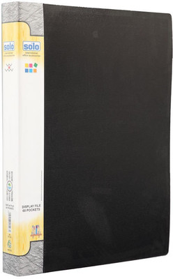 

Solo 60 Pockets Polypropylene Display File(Set Of 1, Black)