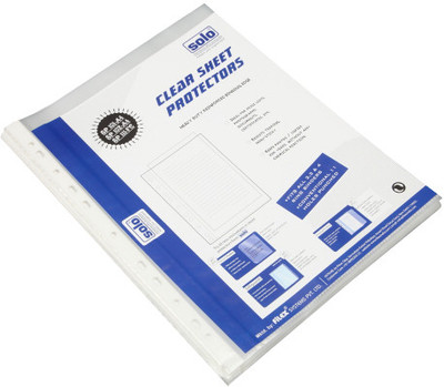 

Solo Sheet Protector(Set Of 100, Transparent)