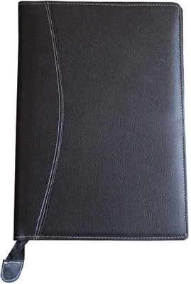 AmazingHind Faux Leather Document Folder(Set Of 1, Black)