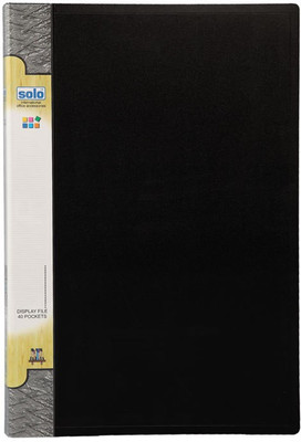 

Solo Polypropylene Display Files / Clear Books(Set Of 1, Black)